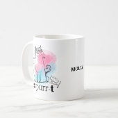Mug Funny Cat Play on Words Nom de l'expéditeur (Devant gauche)