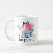 Mug Funny Cat Play on Words Nom de l'expéditeur (Gauche)