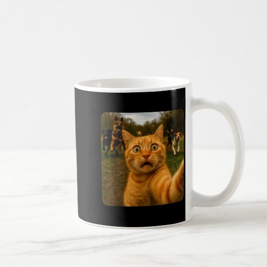 Mug Funny Cat Selfie Design (Droite)