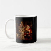 Mug Funny Cat Selfie Santa Claus Eating Cookies Christ (Gauche)