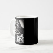 Mug Funny Cat Selfie With Romantic Bigfoot In Love Wit (Devant gauche)