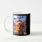 Mug Funny Cat Selfie With Santa Claus Christmas Men Wo (Gauche)