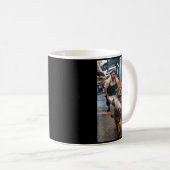 Mug Funny Cat Stealing Fi-shirt  (Devant droit)
