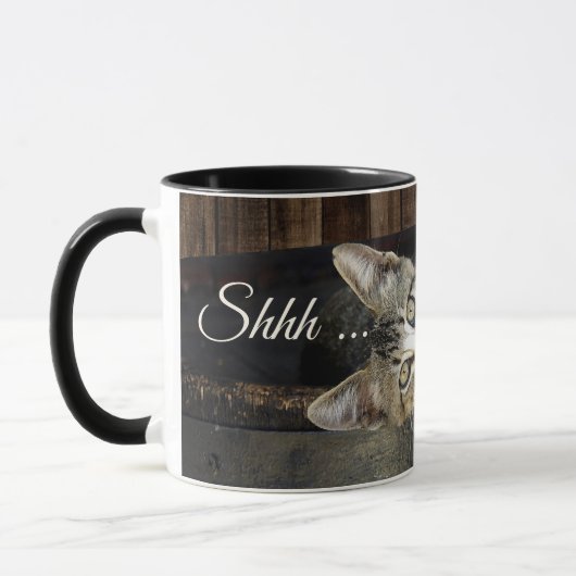 Mug Funny Cat Wine (Gauche)