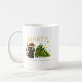 Mug Funny Cat With Christmas Lights And Fallen Tree Ar (Gauche)