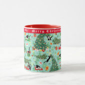 Mug Funny Cat Wrecks Christmas Tree Custom (Centre)