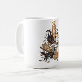 Mug Funny Cats Christmas Tree Tangled Lights Holiday (Devant gauche)