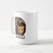 Mug Funny Cats in Hoodies Open The Door (Devant gauche)