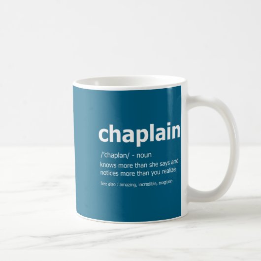 Mug Funny Chaplain Definition New Job Gift For Chaplai (Droite)