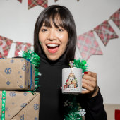 Mug Funny Chat Arbre de Noël