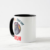 Mug Funny Chat Bruh Cool Chat Vibes Bruh (Devant gauche)
