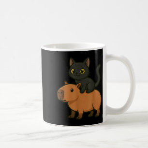 Mug Funny Chat noir Capybara Amoureux des animaux Mama