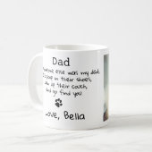 Mug Funny Chat Papa - Fête des pères Custom Photo pour (Devant gauche)