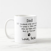 Mug Funny Chat Papa - Fête des pères Custom Photo pour (Gauche)