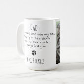 Mug Funny Chat Papa Personnalisé Animaux de compagnie  (Devant gauche)
