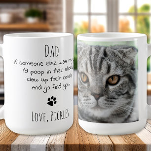 Mug Funny Chat Papa Personnalisé Animaux de compagnie 