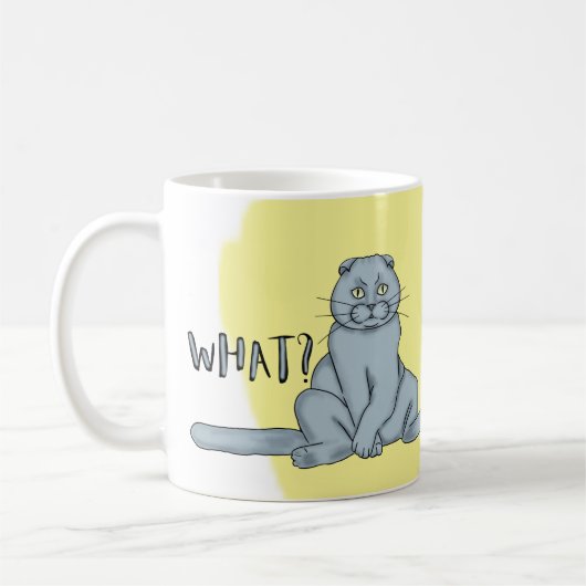 Mug Funny chat plié écossais (Gauche)