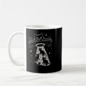 Mug Funny Chat Ufo Alien spatial Galaxy Esthétique (Gauche)