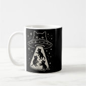 Mug Funny Chat Ufo Cute Kitty Espace Alien Aes (Gauche)