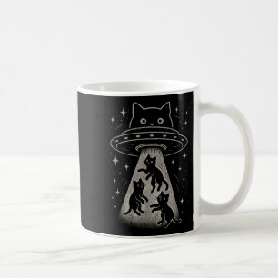 Mug Funny Chat Ufo Cute Kitty Espace Alien Aes