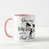 Mug FUNNY CHAT | Vous Dites Crazy Chèvre Lady SW Paste (Gauche)