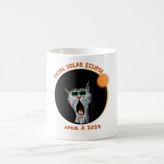 Mug Funny Chat Watching Total Solar Eclipse 2024 (Centre)