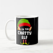 Mug Funny Chatty Elf Matching Family Group Pj Christma (Gauche)