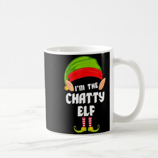 Mug Funny Chatty Elf Matching Family Group Pj Christma (Droite)
