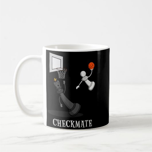 Mug Funny Checkmate Chess Basketball Game Board King P (Gauche)