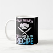 Mug Funny Chef Design For Men Women Cook Cooking Culin (Gauche)