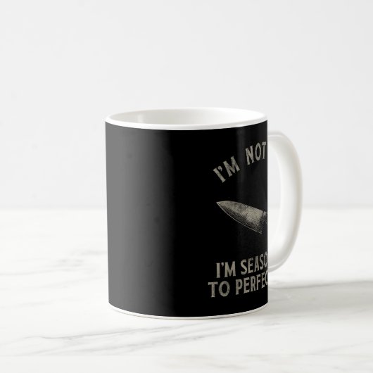 Mug Funny Chef I'm Not Old I'm Seasoned To Perfection (Devant droit)