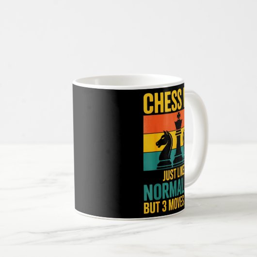 Mug Funny Chess Dad Like Normal Dad Three Moves Ahead  (Devant droit)