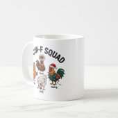 Mug Funny Chicken Art, Novelty Mug, Humorous Farm Gift (Devant gauche)
