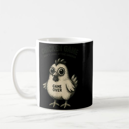 Mug Funny Chicken Game Graphic Tee Men Women Teens Boy (Gauche)