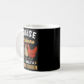 Mug Funny Chicken Lover Gift – I Raise Chickens Farm H (Devant gauche)
