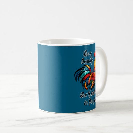 Mug Funny Chicken Quote  (Devant droit)