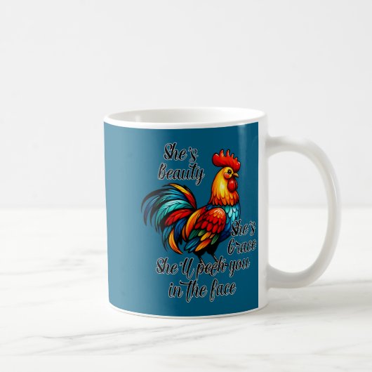 Mug Funny Chicken Quote (Droite)