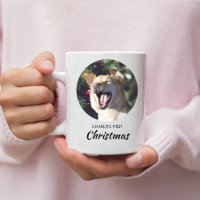 Funny Chien First Christmas Photo personnalisée Ch