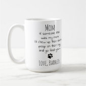 Mug Funny Chien Maman Personnalisé Animaux de compagni (Gauche)