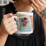Mug Funny Chien Maman Photo Abstraite<br><div class="desc">Éclairer la journée d'une mère de chien avec cette drôle de tasse à café colorée et tendance. Le design présente de la peinture abstraite aquarelle avec une photo et le texte "Plus je rencontre de garçons,  plus j'aime mon chien". Personnalisez avec le/les nom(s).</div>