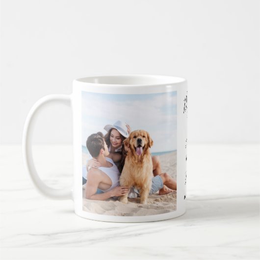 Mug Funny Chien Mariage Personnalisé 2 Animaux de comp (Gauche)