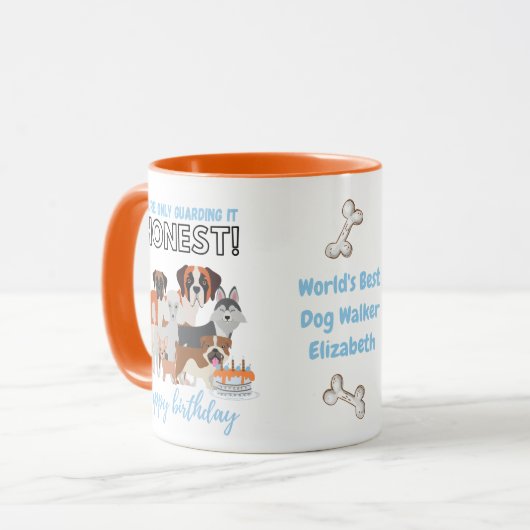Mug Funny Chien Walker, Trainer, Foster Chien Maman An (Devant gauche)