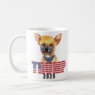 Mug Funny Chihuahua Avec Les Cheveux Trump