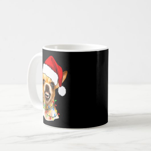 Mug Funny Chihuahua Christmas Shirt For Dog Lovers Wom (Devant gauche)