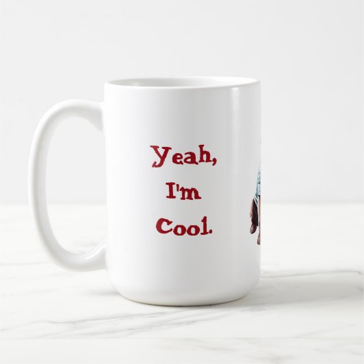 Mug Funny Chocolate Lab dans le Sweat de Noël (Gauche)