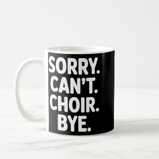 Mug Funny Choir Art For Men Women Choir Director Sing  (Gauche)