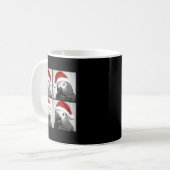 Mug Funny Christmas African G Parrot Santa Photo Booth (Devant gauche)