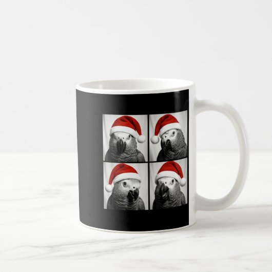 Mug Funny Christmas African G Parrot Santa Photo Booth (Droite)