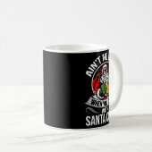 Mug Funny Christmas Beer Drinking With Santa Clause (Devant droit)