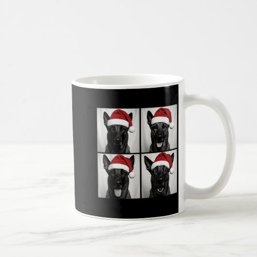 Mug Funny Christmas Belgian Malinois Santa Dog Lover P (Droite)